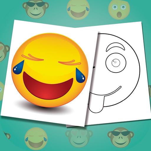 Emojis coloring book - Paint funny emoticons app icon