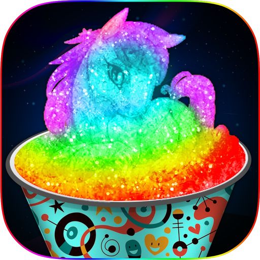 Glowing Snow Cone Rainbow Maker DIY Summer Dessert app icon