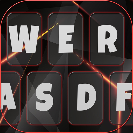Black Keyboard & Key Themes app icon