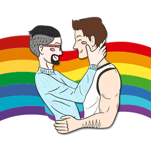 Between Gay Pride Stickers app icon