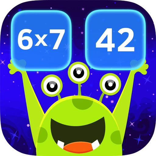 Math Matching Game. Space Math qiuz app icon
