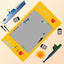 Submarine Survival Retro icon