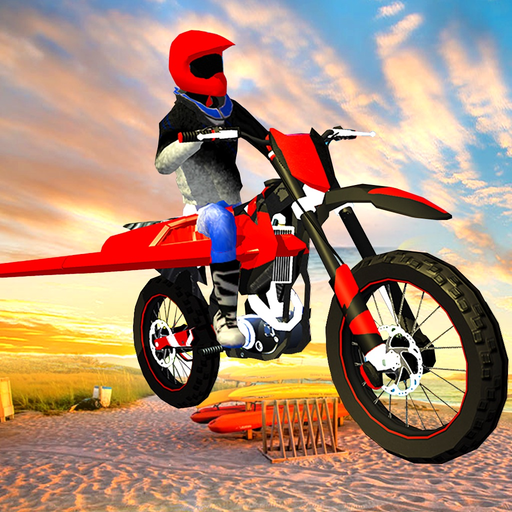 Flying Bike Beach Sim app icon
