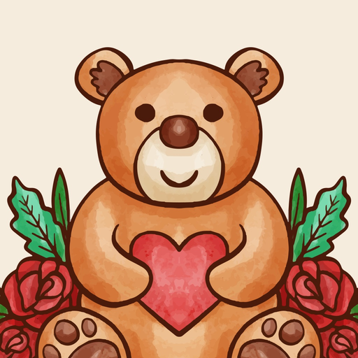 Teddy Sticker for iMessage app icon