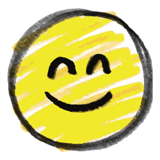 Drawn emoji & stickers to text app icon