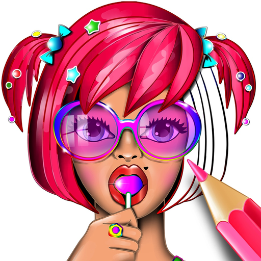 Candy Princess Adult Coloring app icon