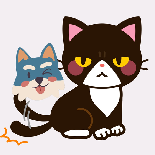 Cat Dog Static Stickers app icon