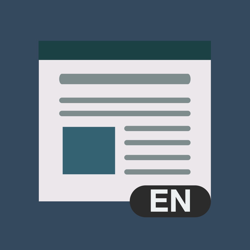 English News Reader app icon