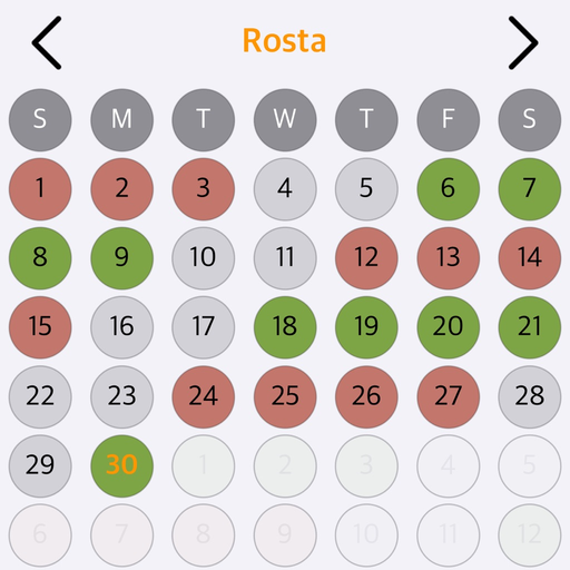 Rosta – Duty Calendar app icon