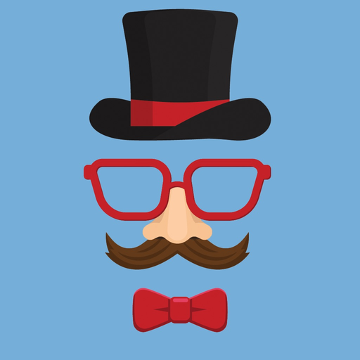 Funny mask hats stickers emoji app icon