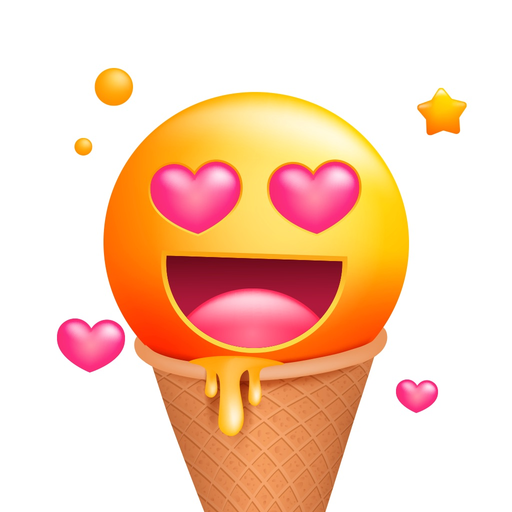 Ice Cream Emoji Stickers! app icon