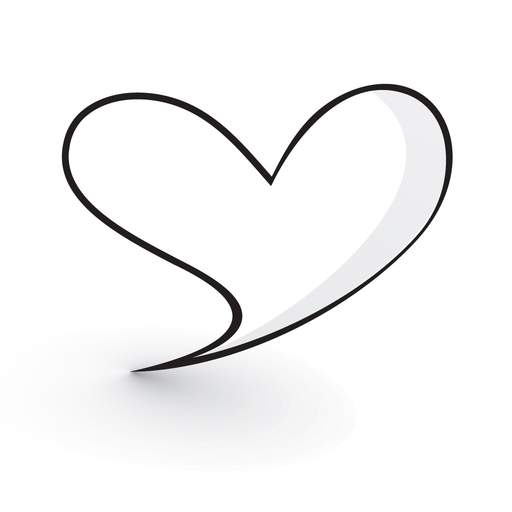 Heart Sketch iMessage Stickers app icon