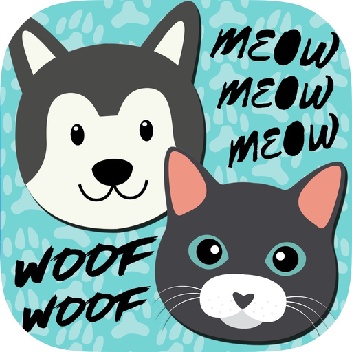 Dogs and cats sounds - Meows and barks app icon
