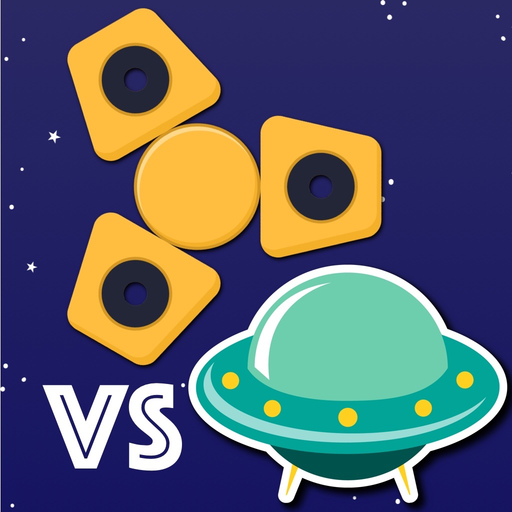 Fudget battle - Glow fidget spinners vs UFO app icon