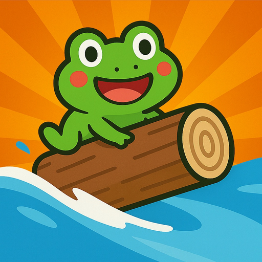 Lots of vigorous flowing logs app icon