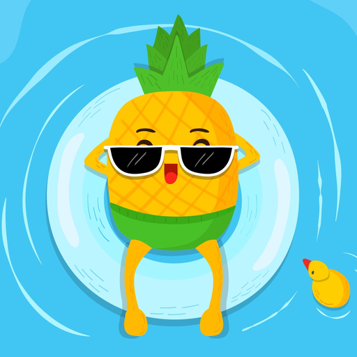Hawaii Pineapple Stickers Pack app icon