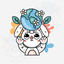 Bunny Cat Stickers icon