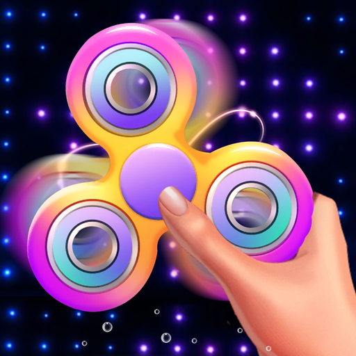 Neon Fidget Spinner Simulator app icon