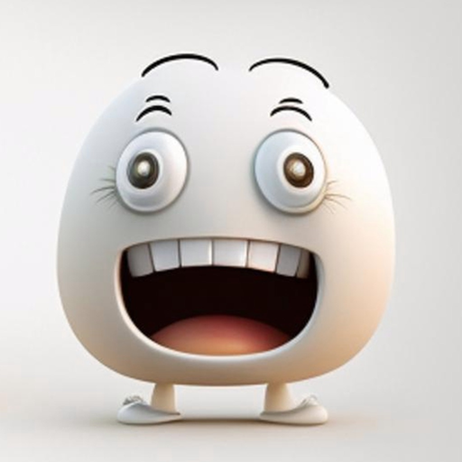 White Smiley Stickers For YOU app icon