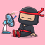 Ninja Dashing Stickers Pack icon