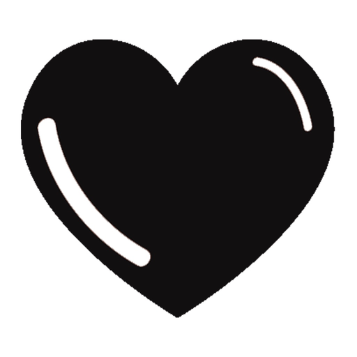 Black Heart Stickers & emoji app icon