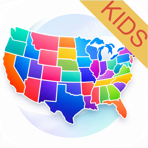 Guess the US State HD Kids app icon