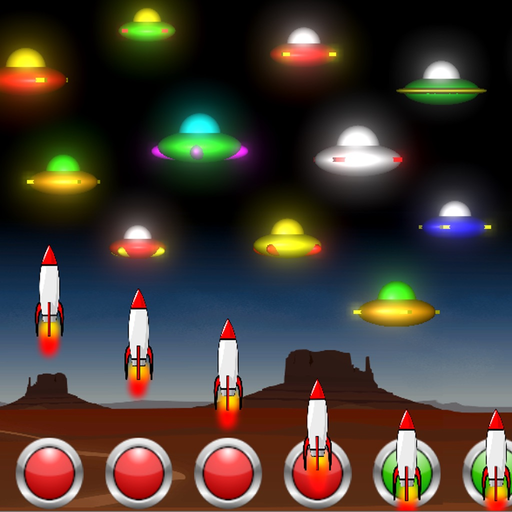 Neon UFO Invaders from Space app icon