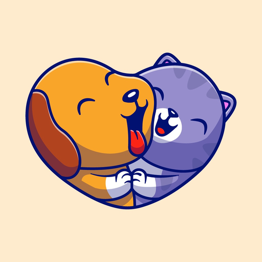 Pets Love  Summer Stickers app icon