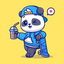 Cute Panda Stickers Pack! icon