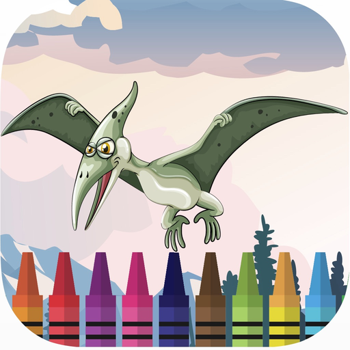 Dinosaur Park Coloring Game app icon