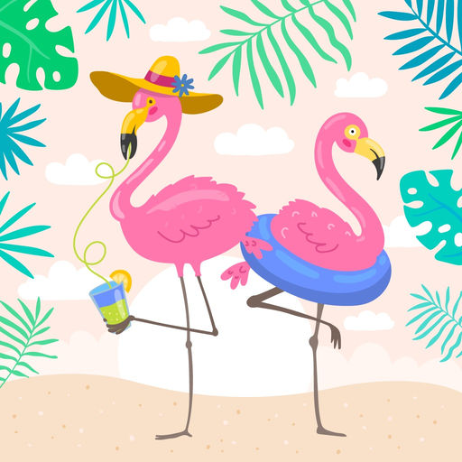 Flamingo FlamMoji Stickers app icon