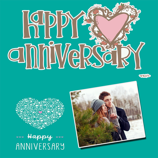 Anniversary Wishes Card Maker app icon