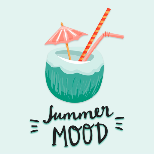 Hot Summer Mood Stickers app icon
