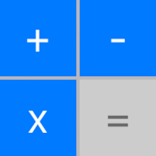 Blue Calculator+ app icon