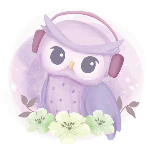 Watercolor Owl Stickers Pack app icon