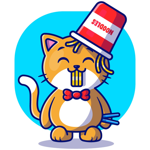 Cute Cat Chat Funny Stickers app icon