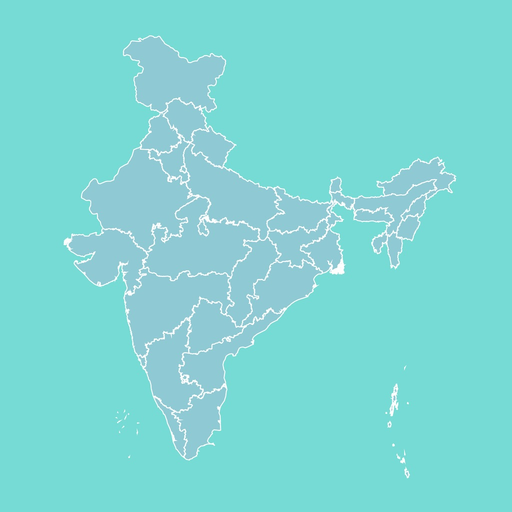 India Map With Learn And Test app icon