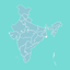 India Map With Learn And Test icon