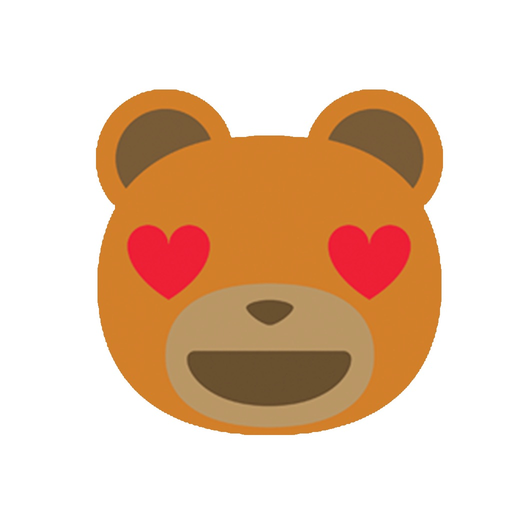 Teddy bear emoji & stickers app icon