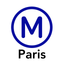 Paris Metro Map. icon