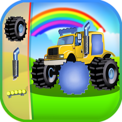 Cars and vehicles puzzle app icon