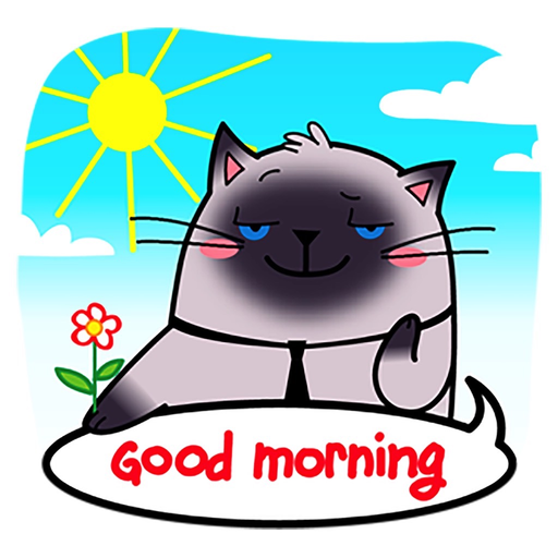 Cat Stickers: Fat Sam app icon