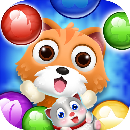 Rescue pet pop bubble shoot cat app icon