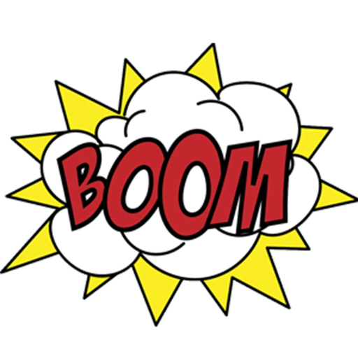 Color bubbles comics stickers app icon