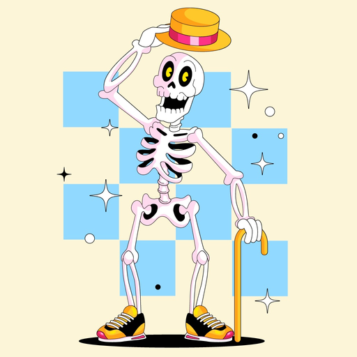 Animated Skeleton Stickers app icon