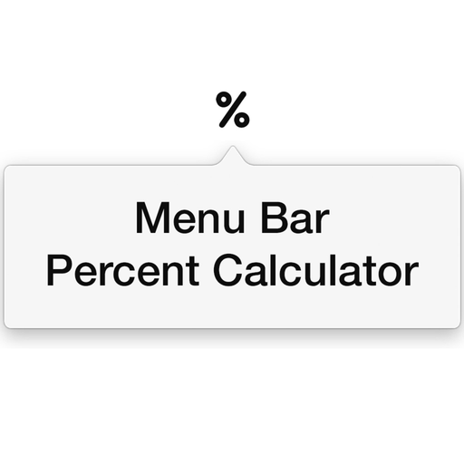 Menu Bar Percent Calculator app icon