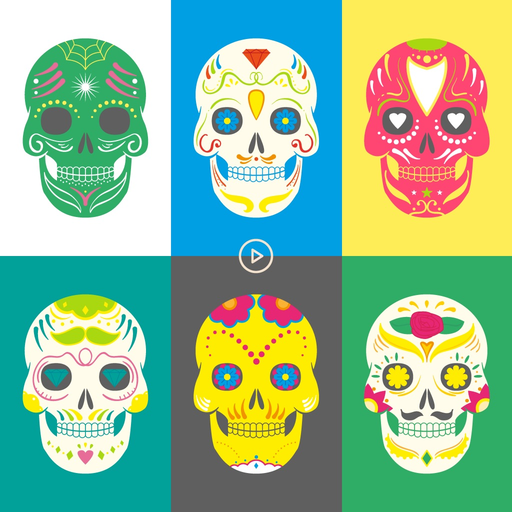 Animated Skulls app icon