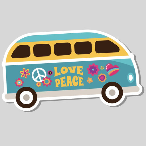 Hippie Bohemian Love Stickers app icon