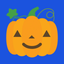 Pumpkin stickers emoji to text icon