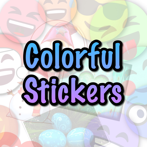 Colorful Stickers and Emoji app icon